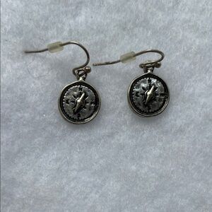 Vintage-Inspired Silver Coin Earrings